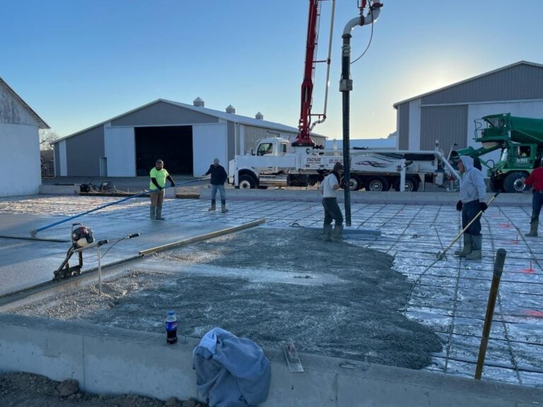 Large concrete project by Northwest Custom Concrete